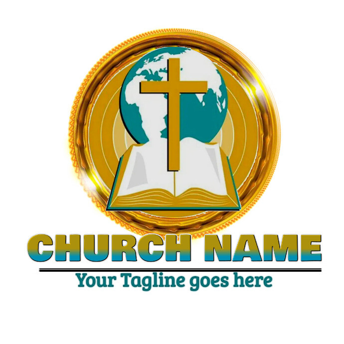 church logo, christian logo 徽标 template