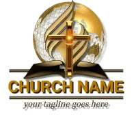 church logo, jesus logo, christian logo, (1) template