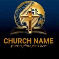 church logo, jesus logo, christian logo, (2) template