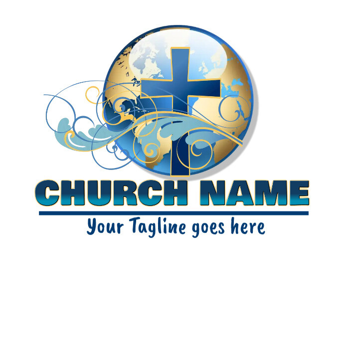church logo, christian logo, jesus logo Logotyp template