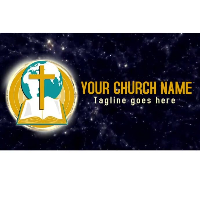 church logo, church video logo, church intro. Logotyp template
