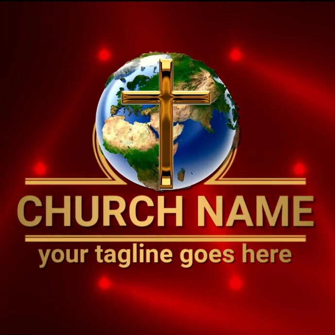 church logo, jesus logo, christian logo, intr Logotyp template