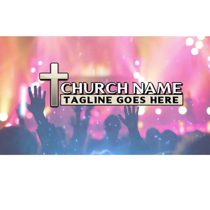 church logo, video logo, intro, christain, Logotyp template