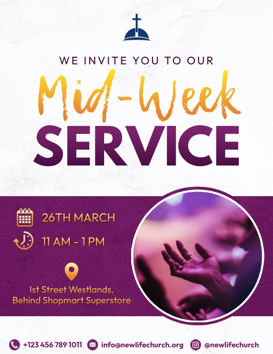 Copy of Church mid week flyer designs | PosterMyWall