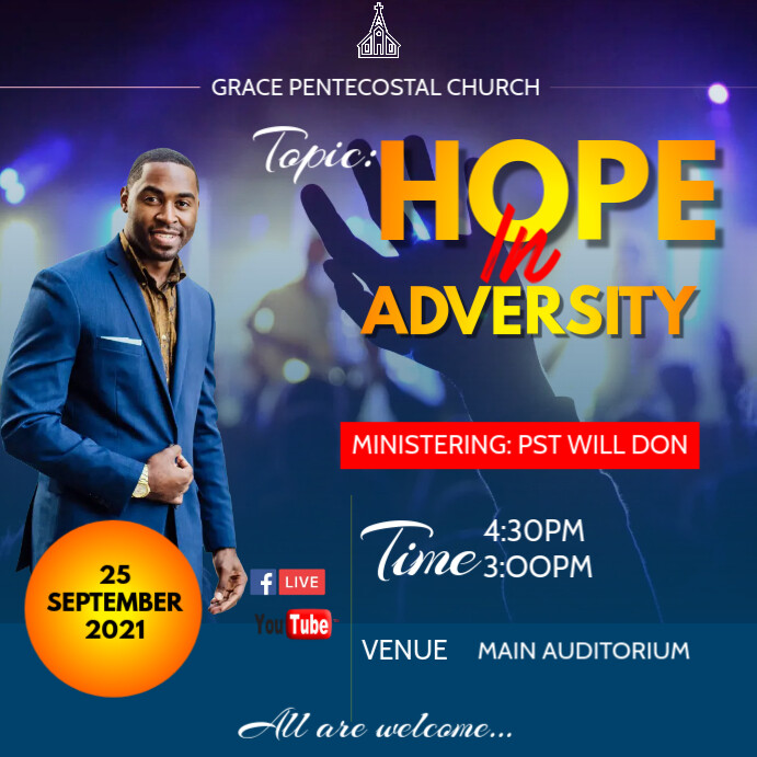 Church mid-week Service Template | PosterMyWall