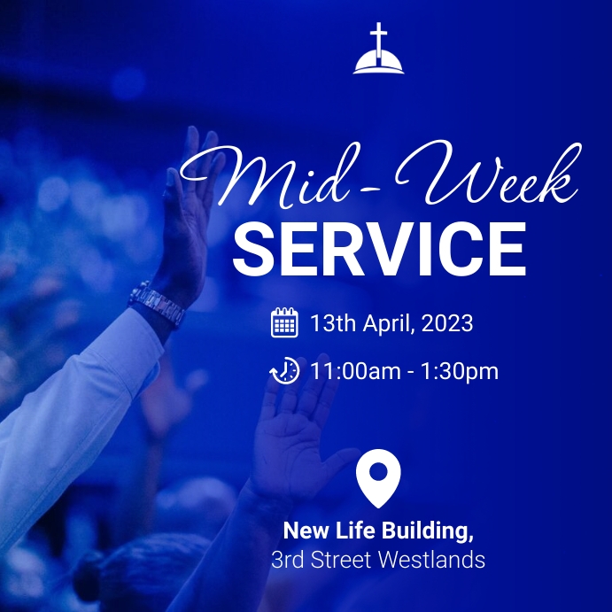 Copy of church mid week service | PosterMyWall