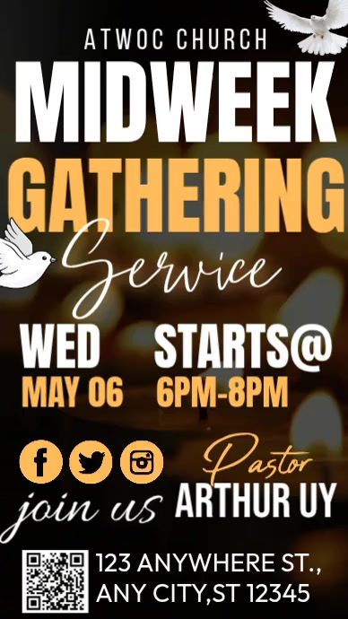 Copy of Church Midweek Gathering | PosterMyWall
