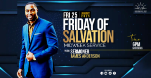 Black Midweek Church Service Umkhangiso we-Facebook Template
