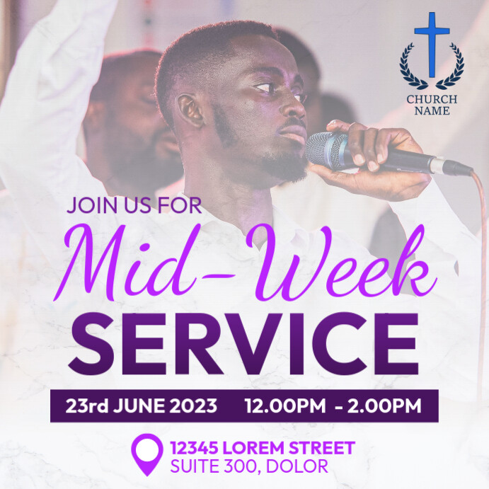 Copy of Church midweek service | PosterMyWall