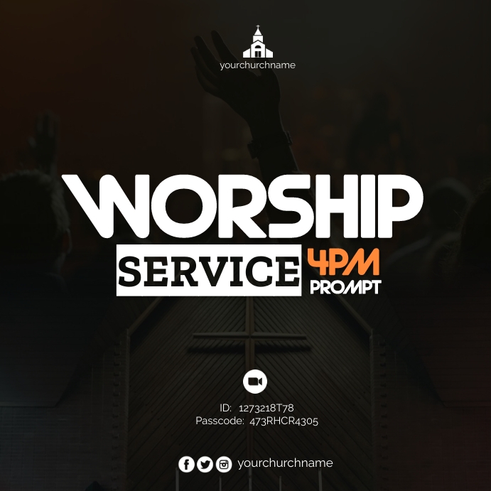 Copy of CHURCH MIDWEEK SERVICE | PosterMyWall