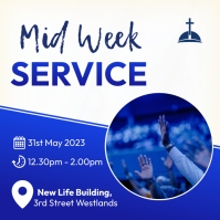 Midweek church service Template | PosterMyWall
