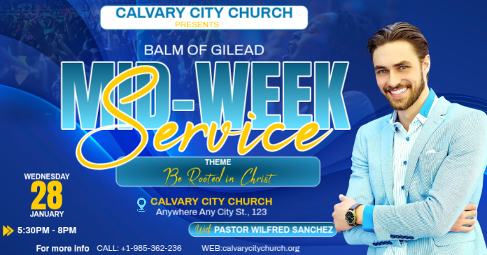 Copy of Church Midweek Service Flyer | PosterMyWall