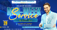 Church Midweek Service Flyer ภาพที่แชร์บน Facebook template