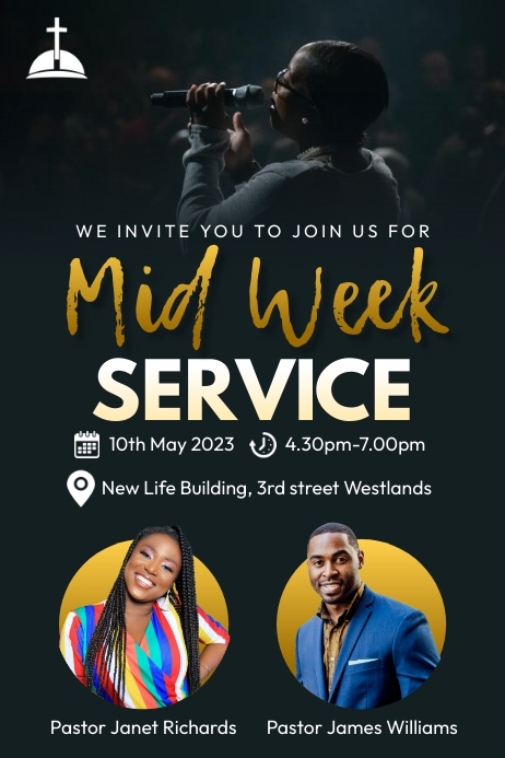 Copy of church midweek service poster | PosterMyWall