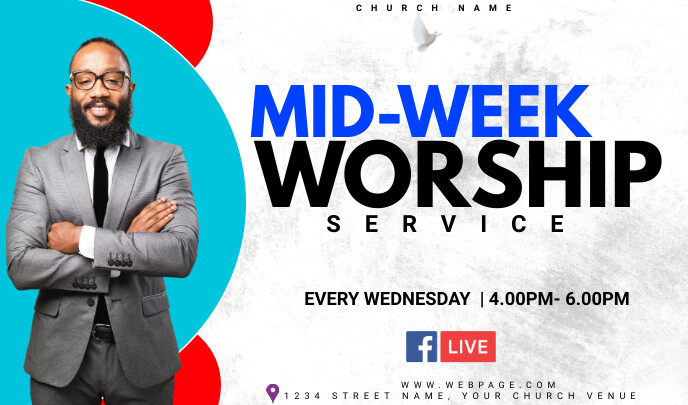 church midweek service Template | PosterMyWall