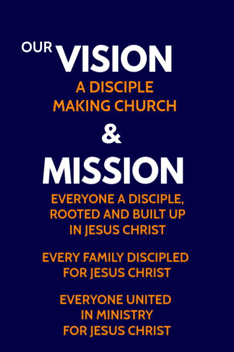 church mission and vision flyer Template | PosterMyWall