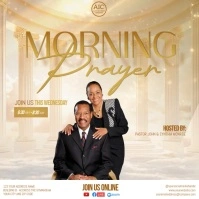 Church Morning Prayer square design template