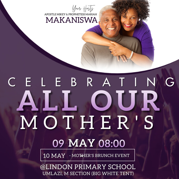 CHURCH MOTHER'S DAY CELEBRATION TEMPLATE | PosterMyWall