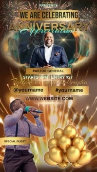 church new year celebration event template Instagram Story