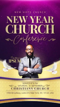 Church New Year Instagram Story template
