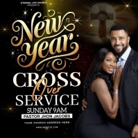 CHURCH NEW YEAR SERVICE TEMPLATE Square (1:1)