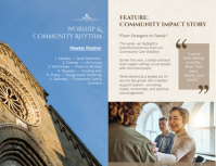 Белый Church Newsletter Flyer Template - Page 3