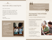 Белый Church Newsletter Flyer Template - Page 2