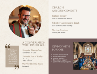 Белый Church Newsletter Flyer Template - Page 5