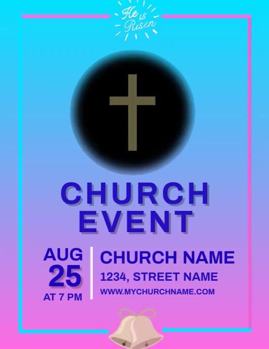 CHURCH OF GOD EVENT FLYER (15) Pamflet (VSA Brief) template
