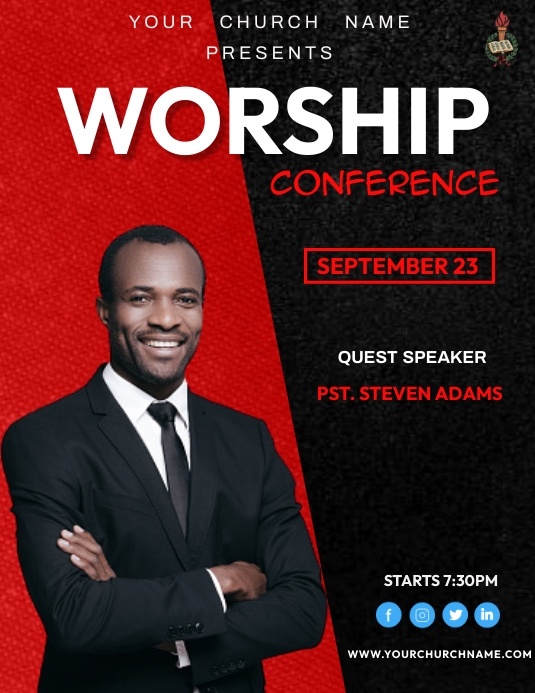 CHURCH OF GOD EVENT FLYER (40) Pamflet (VSA Brief) template