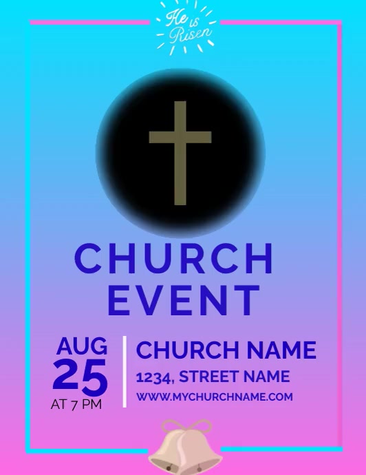 CHURCH OF GOD EVENT FLYER (8) template