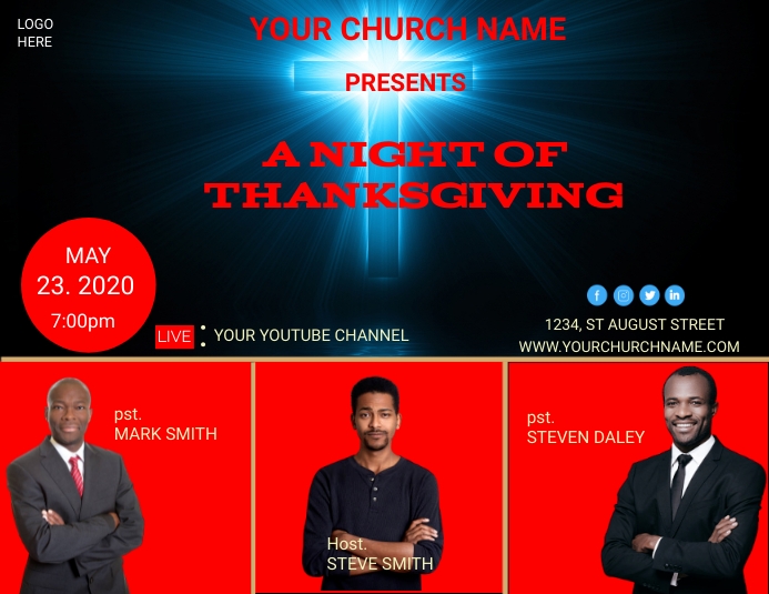 CHURCH OF GOD FLYER (8) template
