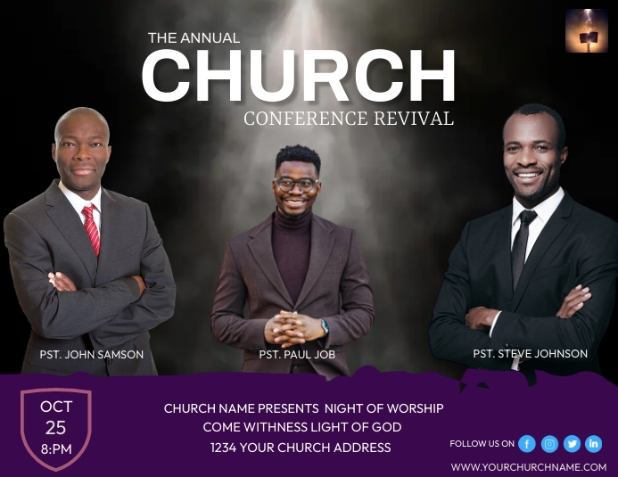 CHURCH OF GOD POSTER (19) Flyer (US Letter) template