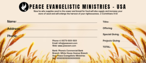 Church offering and tithes envelope template Enveloppes