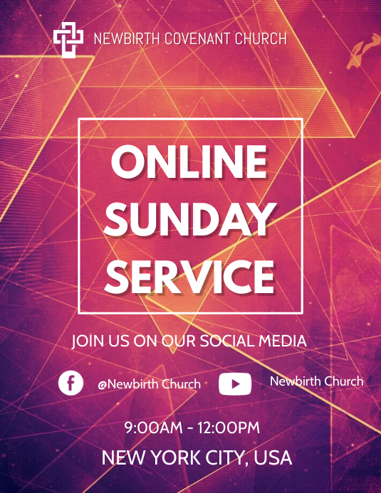 Church Online Template PosterMyWall
