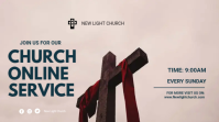 สีเทา Church Online Digital Display Template