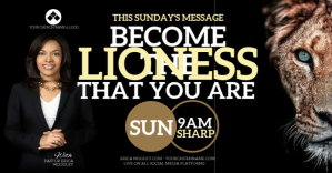 Black Church Sermon Announcement Facebook Shared Image Template
