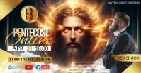 CHURCH ONLINE PENTECOST PENTECOSTAL TEMPLATE Facebook Event Cover