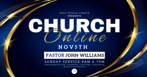 church online service ad invitation template Imagen Compartida en Facebook