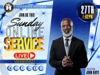CHURCH ONLINE SERVICE AD TEMPLATE Presentation