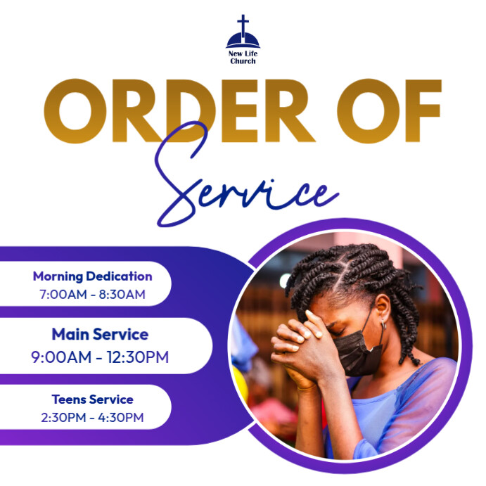 church order of service Template PosterMyWall