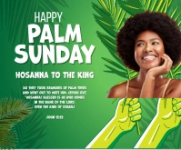 Church/palm Sunday Rectangle moyen template