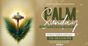 Marrone Palm Sunday celebration Facebook Shared Image Template