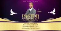 Church Pastor Appreciation Facebook Event Cover template
