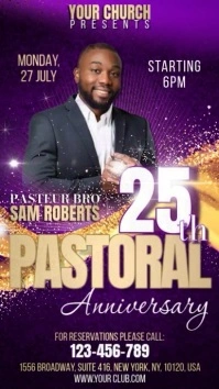 Church Pastoral Digital Display (9:16) template