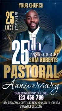 Church Pastoral Digital Display (9:16) template