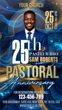 Church Pastoral Digital Display (9:16) template