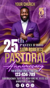 Church Pastoral Pantalla Digital (9:16) template
