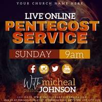 CHURCH PENTECOST ONLINE SERMON TEMPLATE สี่เหลี่ยมจัตุรัส (1:1)