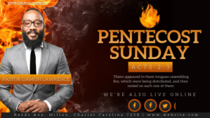 CHURCH PENTECOST SERVICE SERMON TEMPLATE Vídeo de portada de Facebook (16:9)